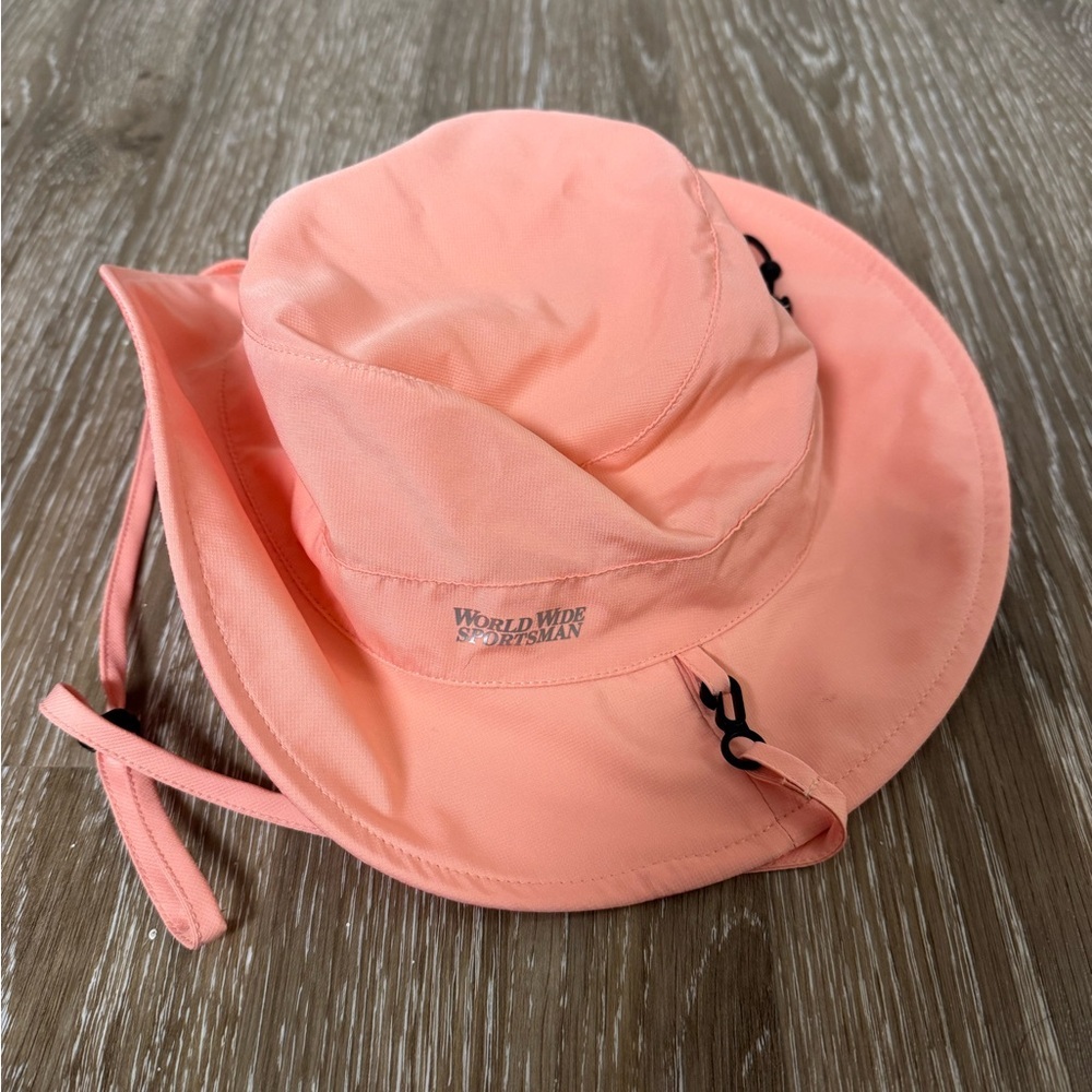 Peach Pink Women's Reversible Fishing Hat Sun‎ Hat Worldwide Sportsman Size L/XL